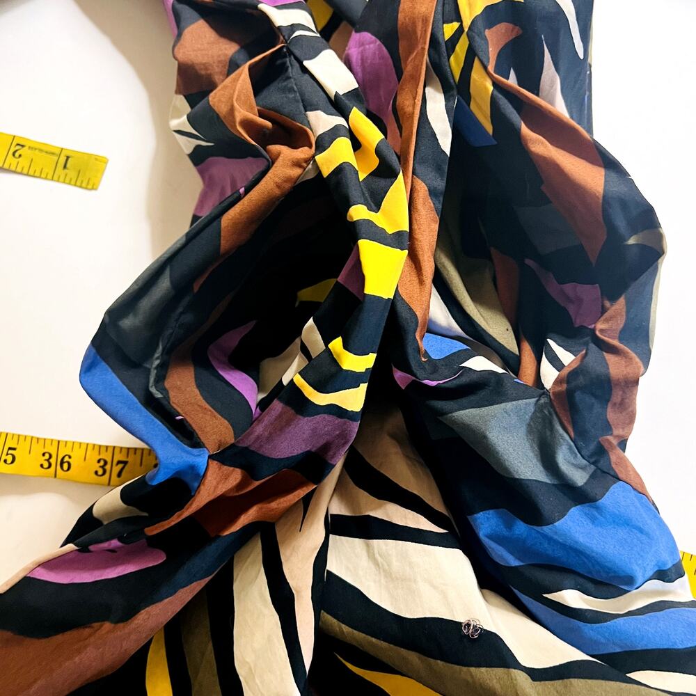 Who What Wear Puff Sleeve Dress Size L Large Multicolored - Picture 5 of 11